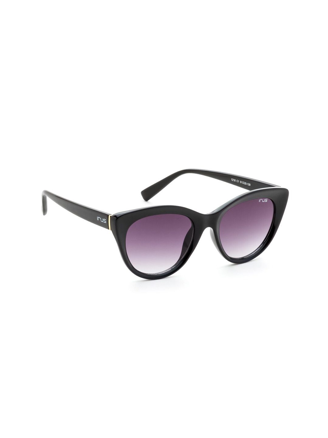 

IRUS by IDEE Women Cateye Sunglasses with UV Protected Lens IRS1216C1SG, Purple