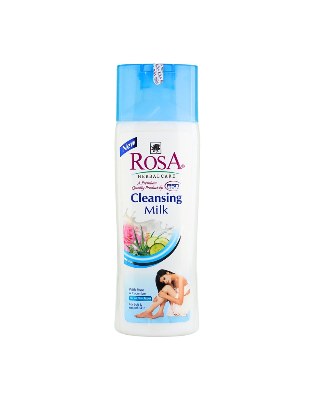 

ROSA Cleansing Milk with Rose & Cucumber - 500 ml, White