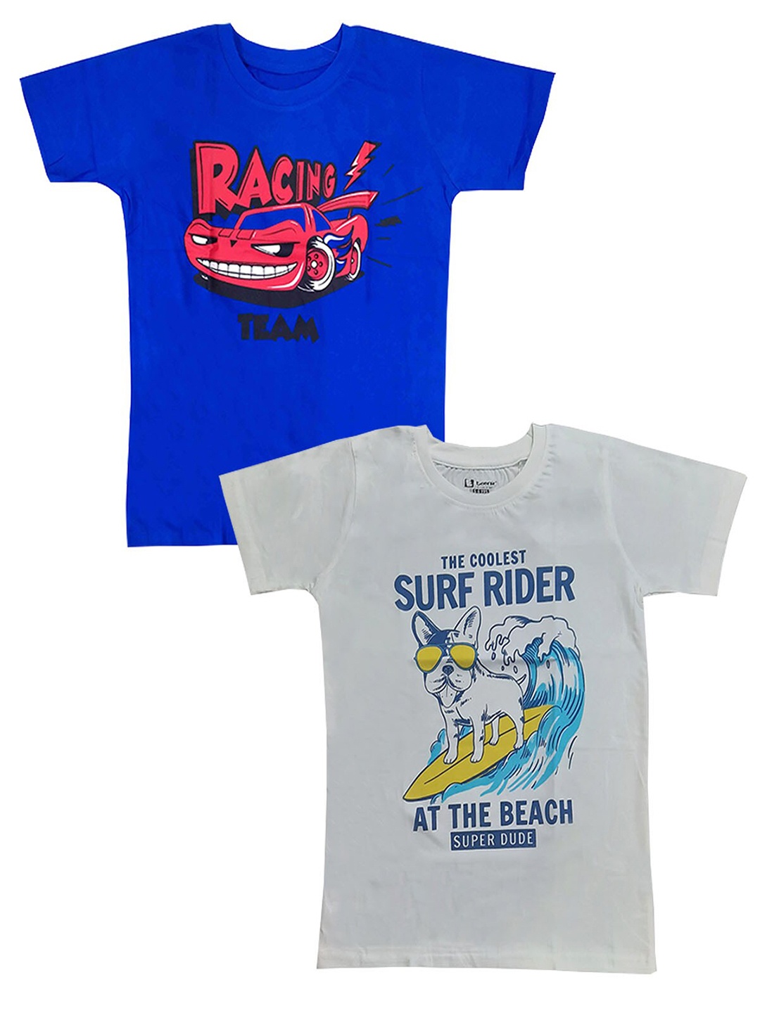 

E-TEENZ Boys Pack Of 2 Typographic Printed Round Neck T-shirts, Multi