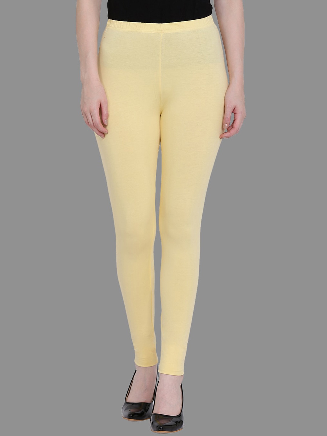 

FFU Women Ankle-Length Leggings, Yellow