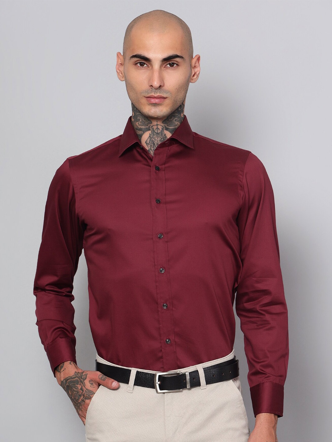 

Peach & Lemonade Original Cotton Casual Shirt, Maroon