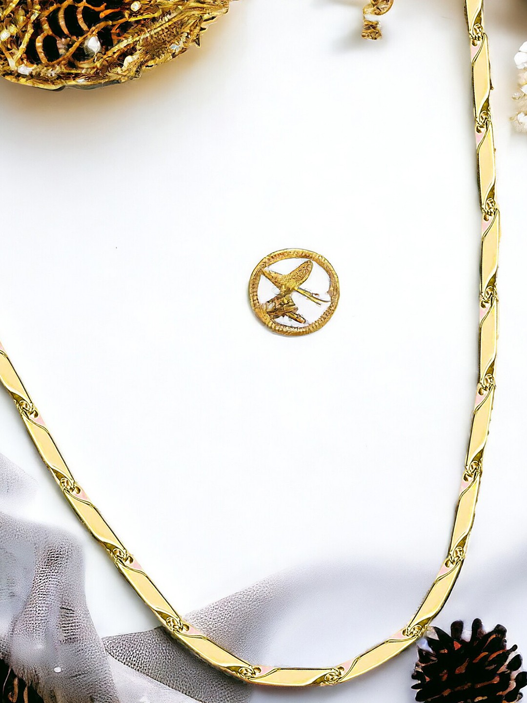 

Okos Men Gold-Plated Stainless Steel Chain
