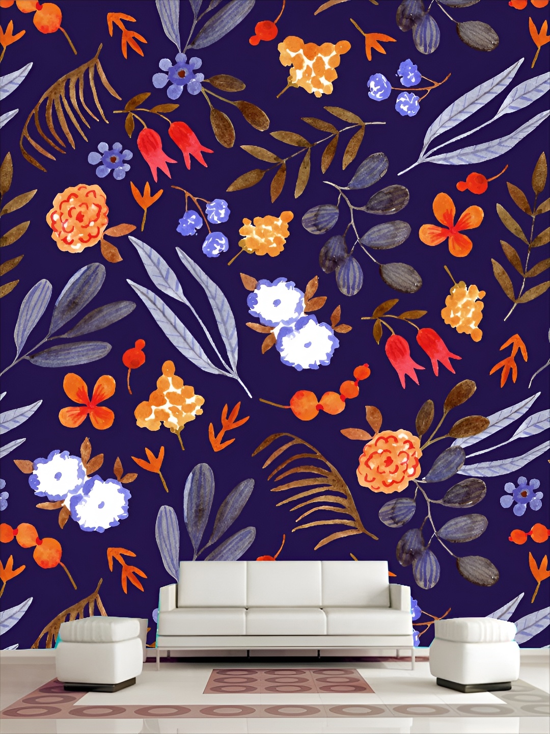 

KSHIRSA Blue & Red Printed Self-Adhesive Wall Sicker
