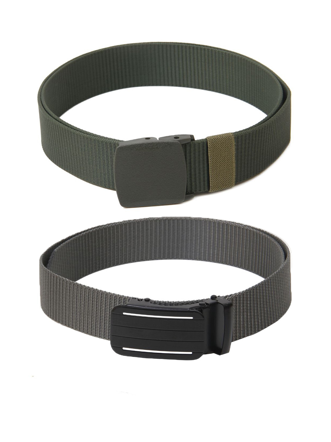 

Calvadoss Boys Set Of 2 Textured Wide Belt, Green