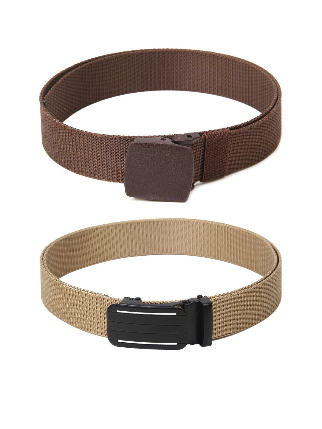 

Calvadoss Boys Set Of 2 Textured Belts, Brown