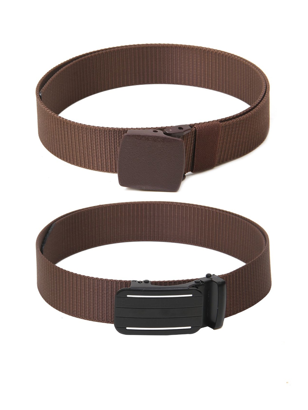 

Calvadoss Boys Set Of 2 Textured Belts, Brown