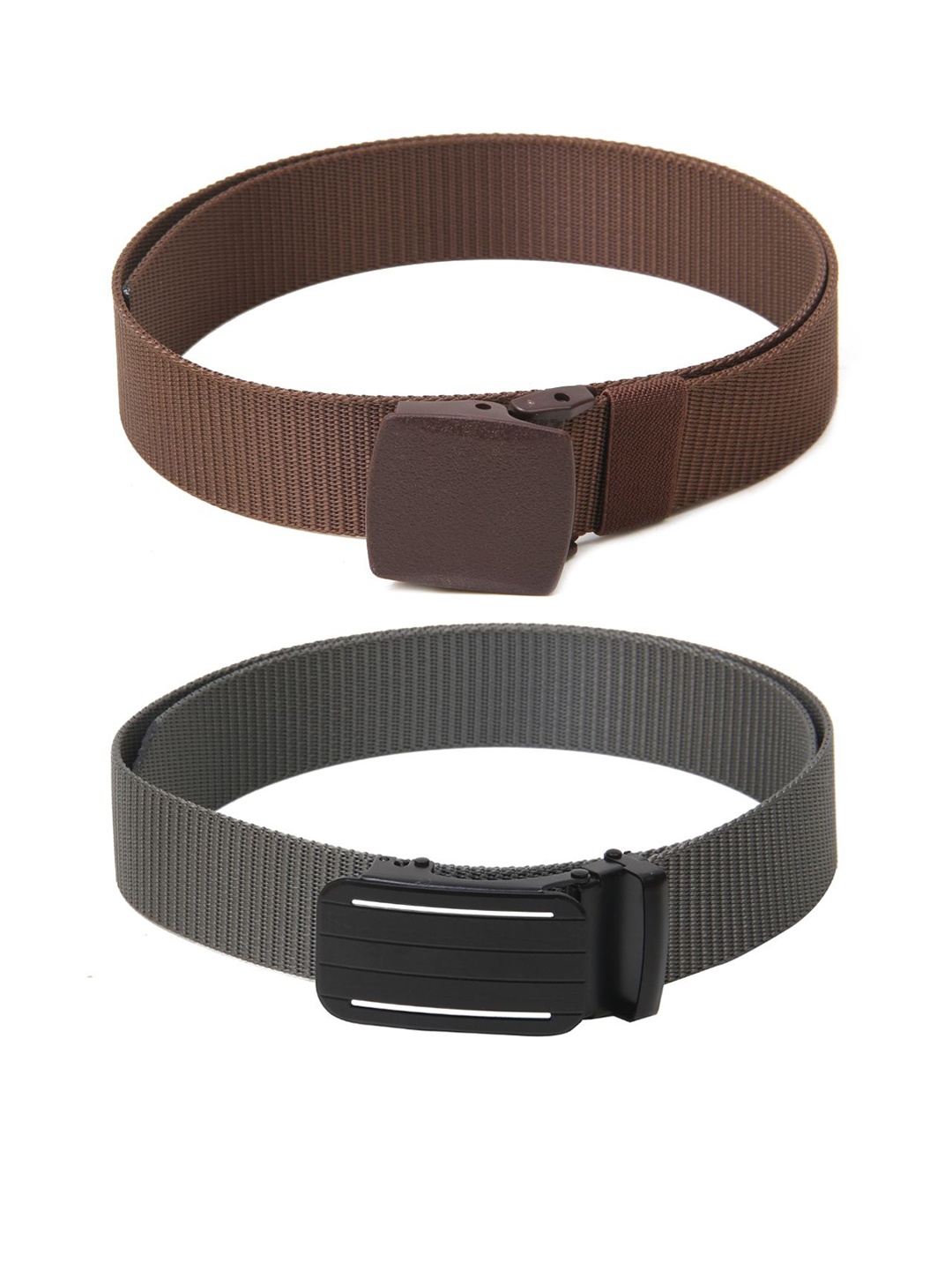 

Calvadoss Boys Set Of 2 Textured Belts, Brown