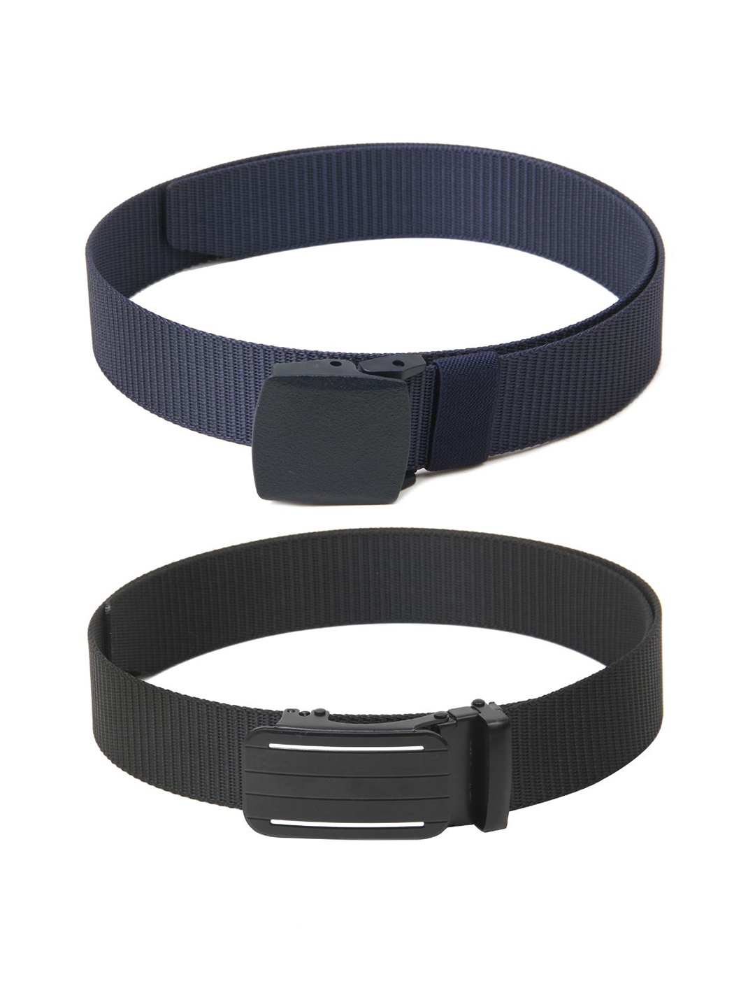 

Calvadoss Boys Set Of 2 Textured Wide Belt, Navy blue