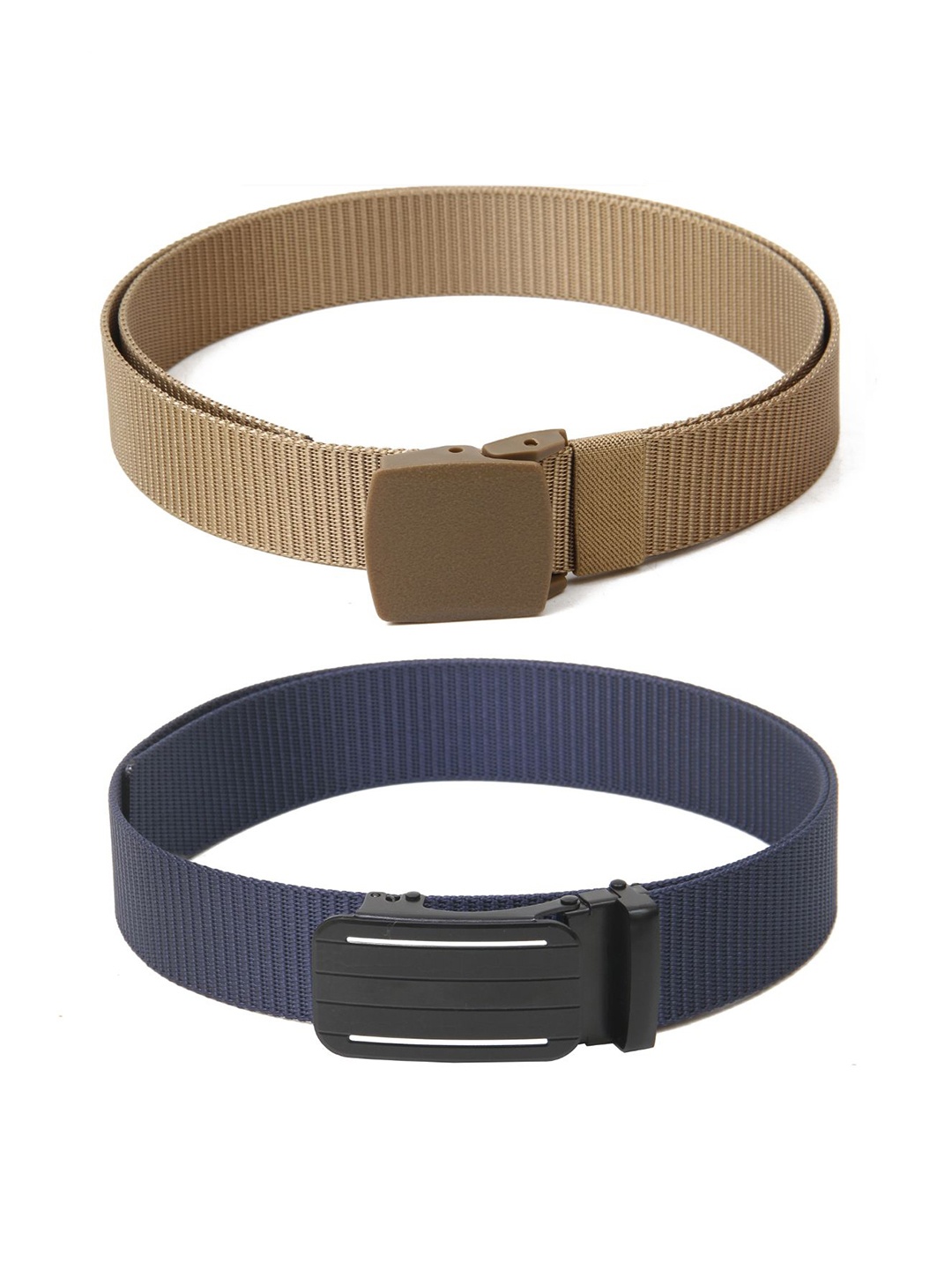 

Calvadoss Boys Set Of 2 Textured Wide Belt, Beige