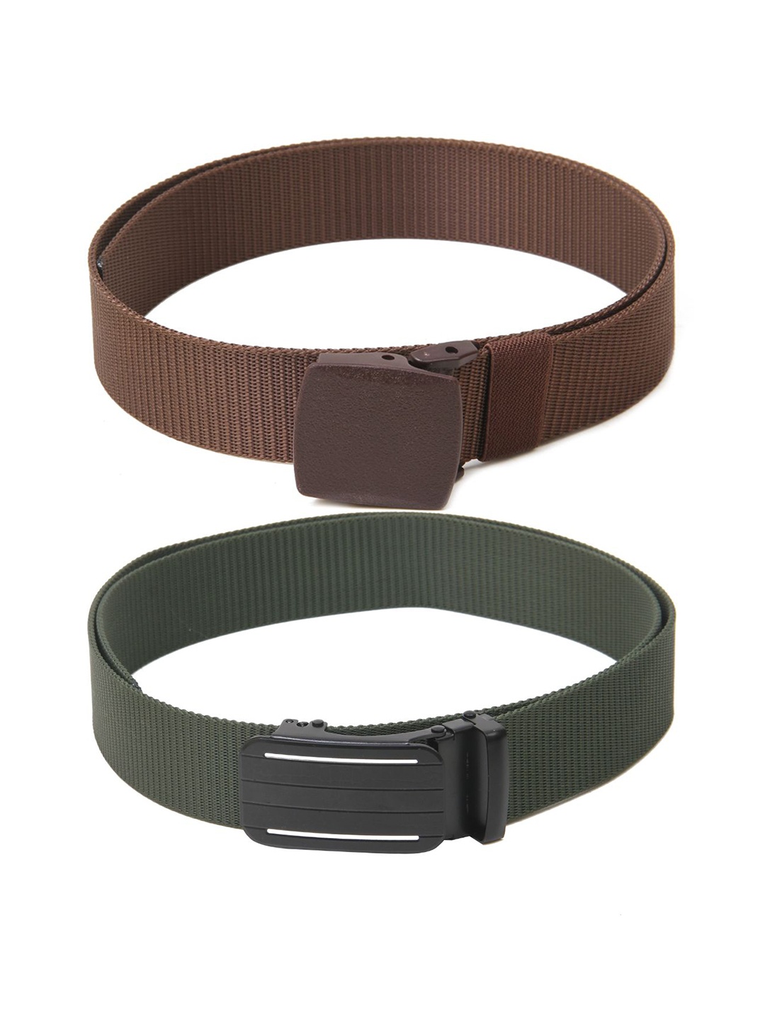 

Calvadoss Boys Set of 2 Textured Belts, Brown