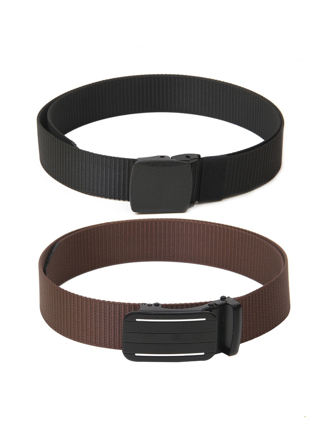 

Calvadoss Boys Set of 2 Textured Belts, Black