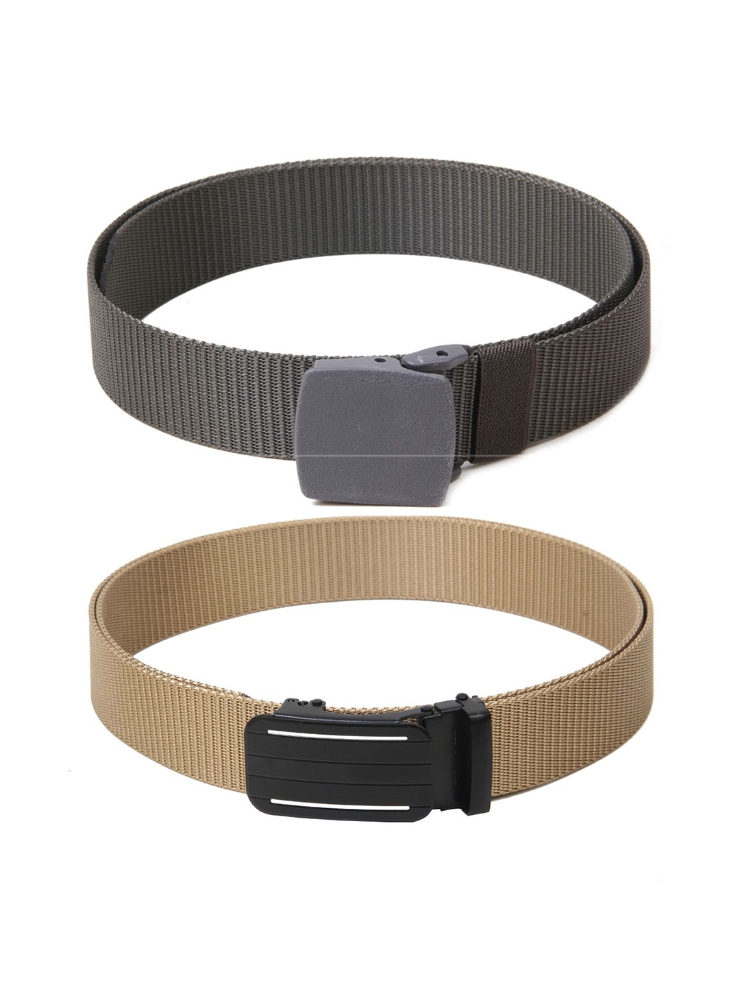 

Calvadoss Boys Set Of 2 Textured Wide Belt, Grey