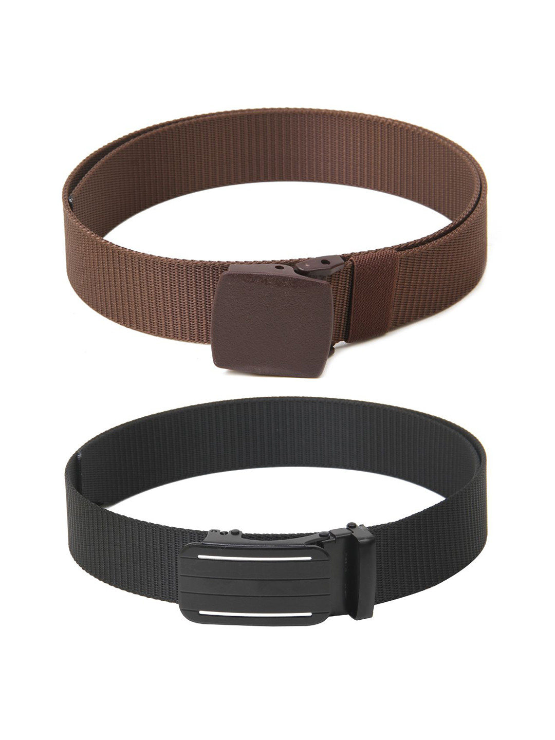 

Calvadoss Women Set Of 2 Textured Belts, Brown
