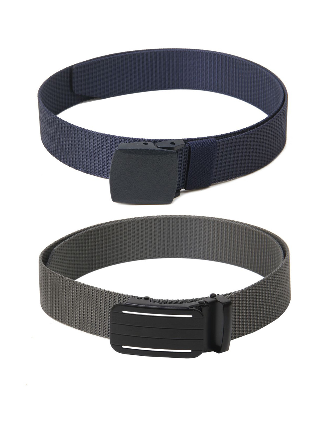 

Calvadoss Women Set Of 2 Textured Wide Belt, Navy blue