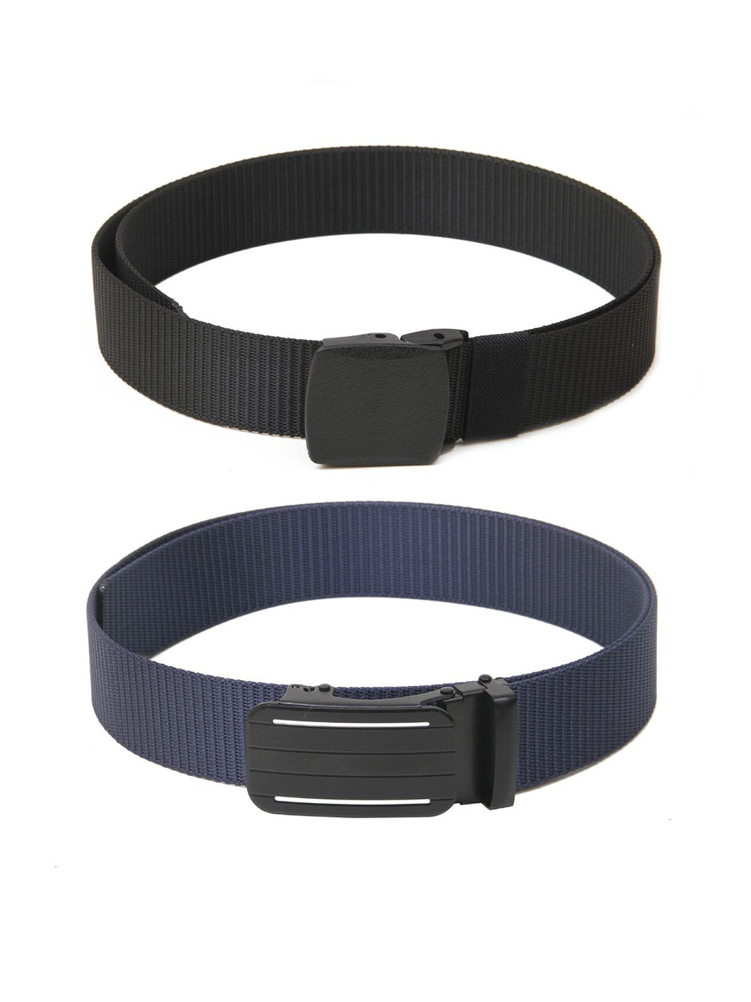 

Calvadoss Women Set Of 2 Textured Wide Belt, Black