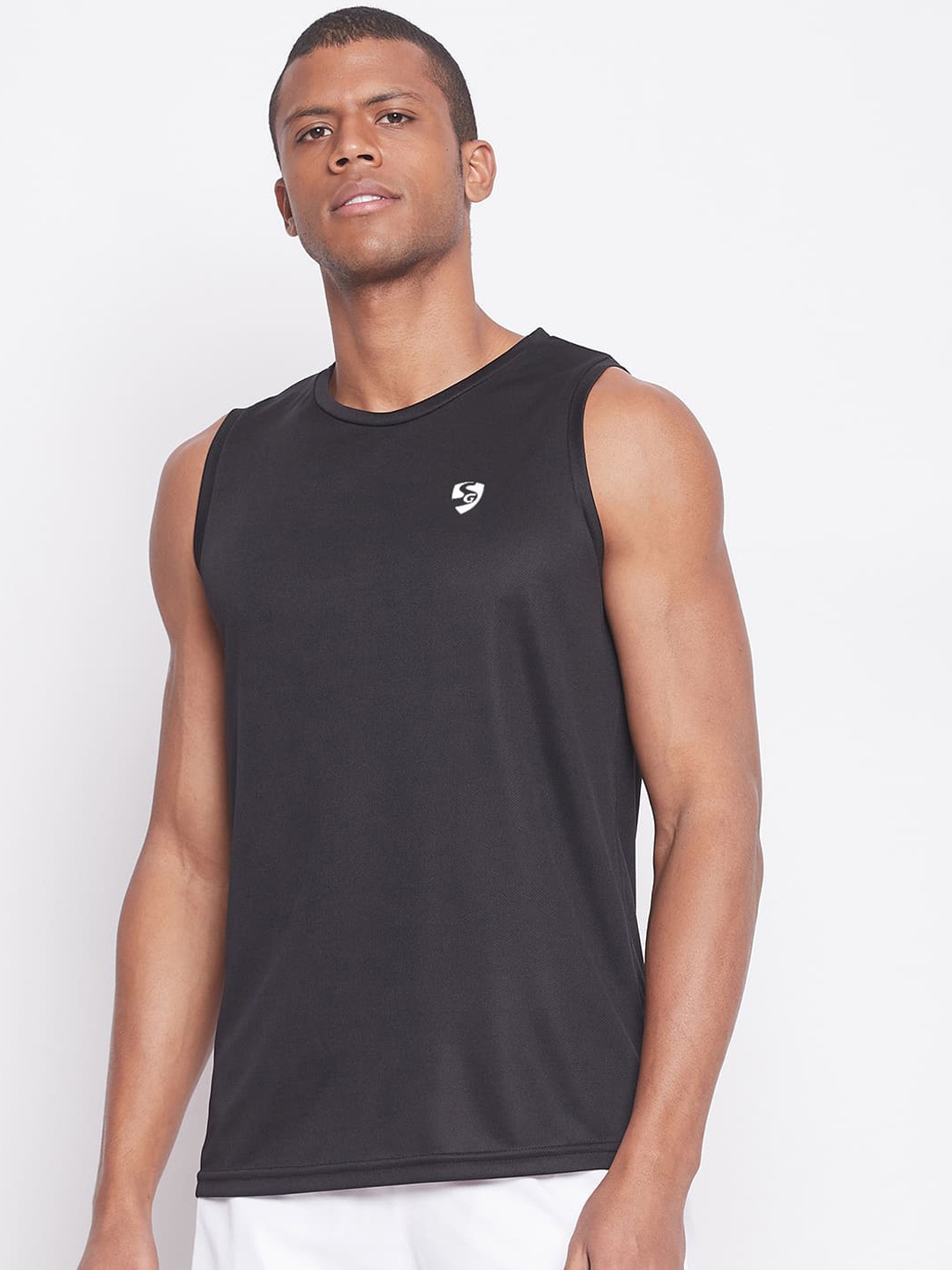

SG Breathable Innerwear Gym Vest, Black