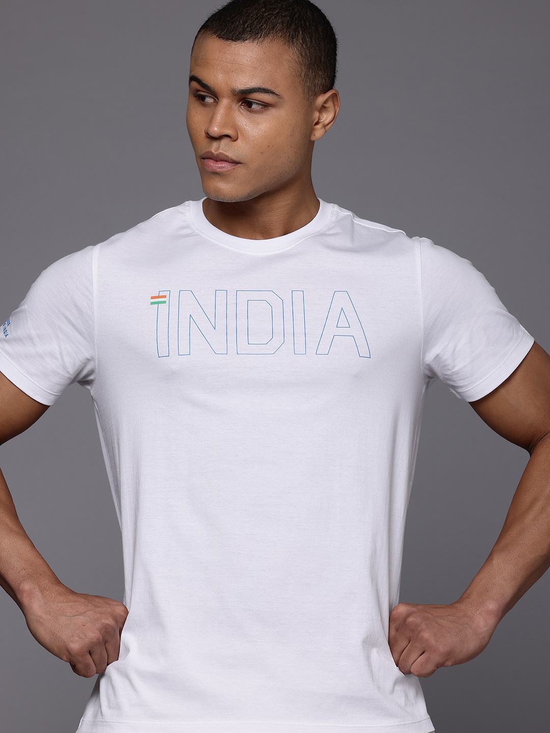 

HRX by Hrithik Roshan Men Typography Printed T-shirt, White