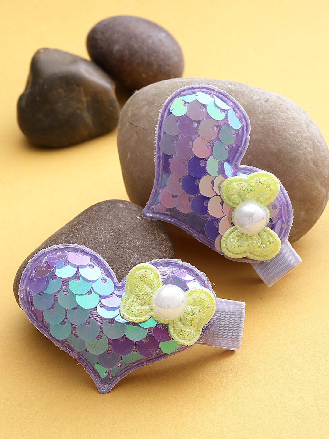 

Stoln Girls Set of 2 Alligator Hair Clips, Purple