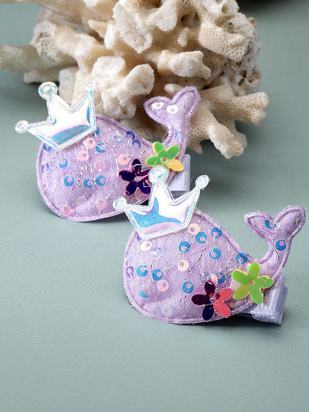 

Stoln Girls Set of 2 Alligator Hair Clips, Purple