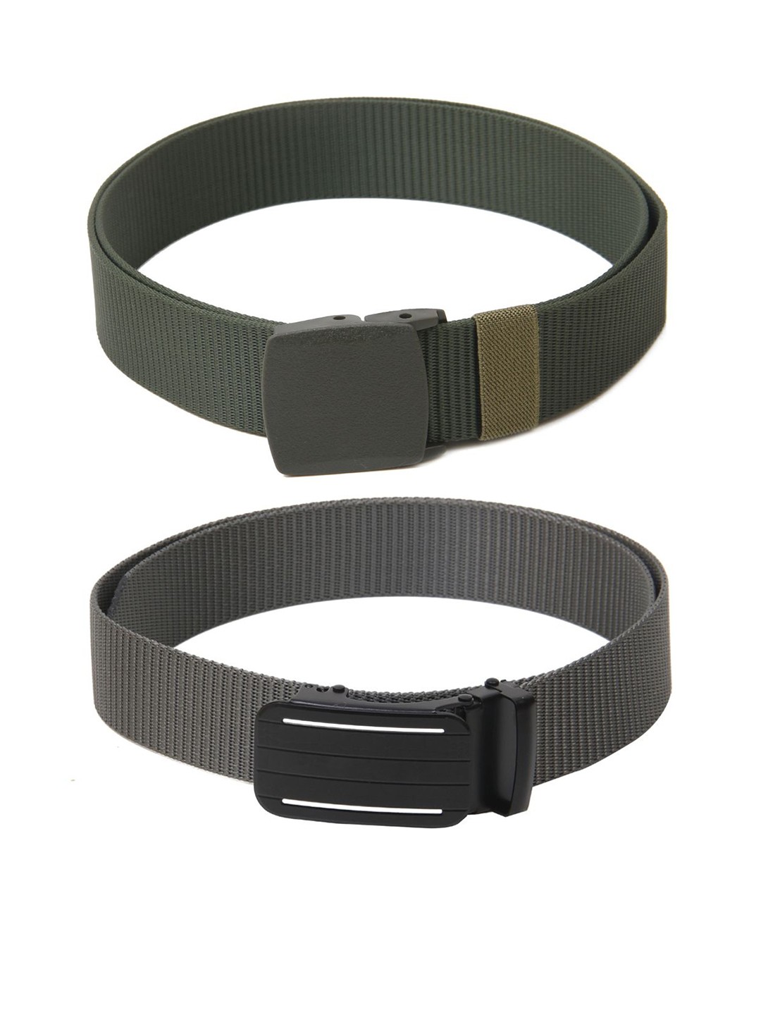 

Calvadoss Girls Textured Set Of 2 Belts, Green