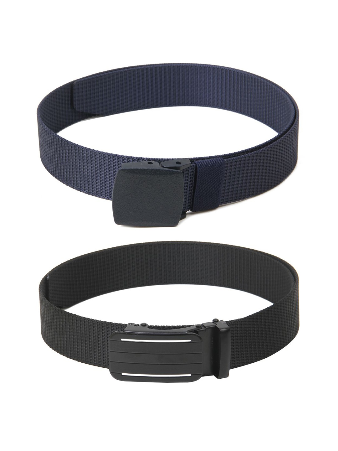 

Calvadoss Girls Set Of 2 Textured Belts, Navy blue