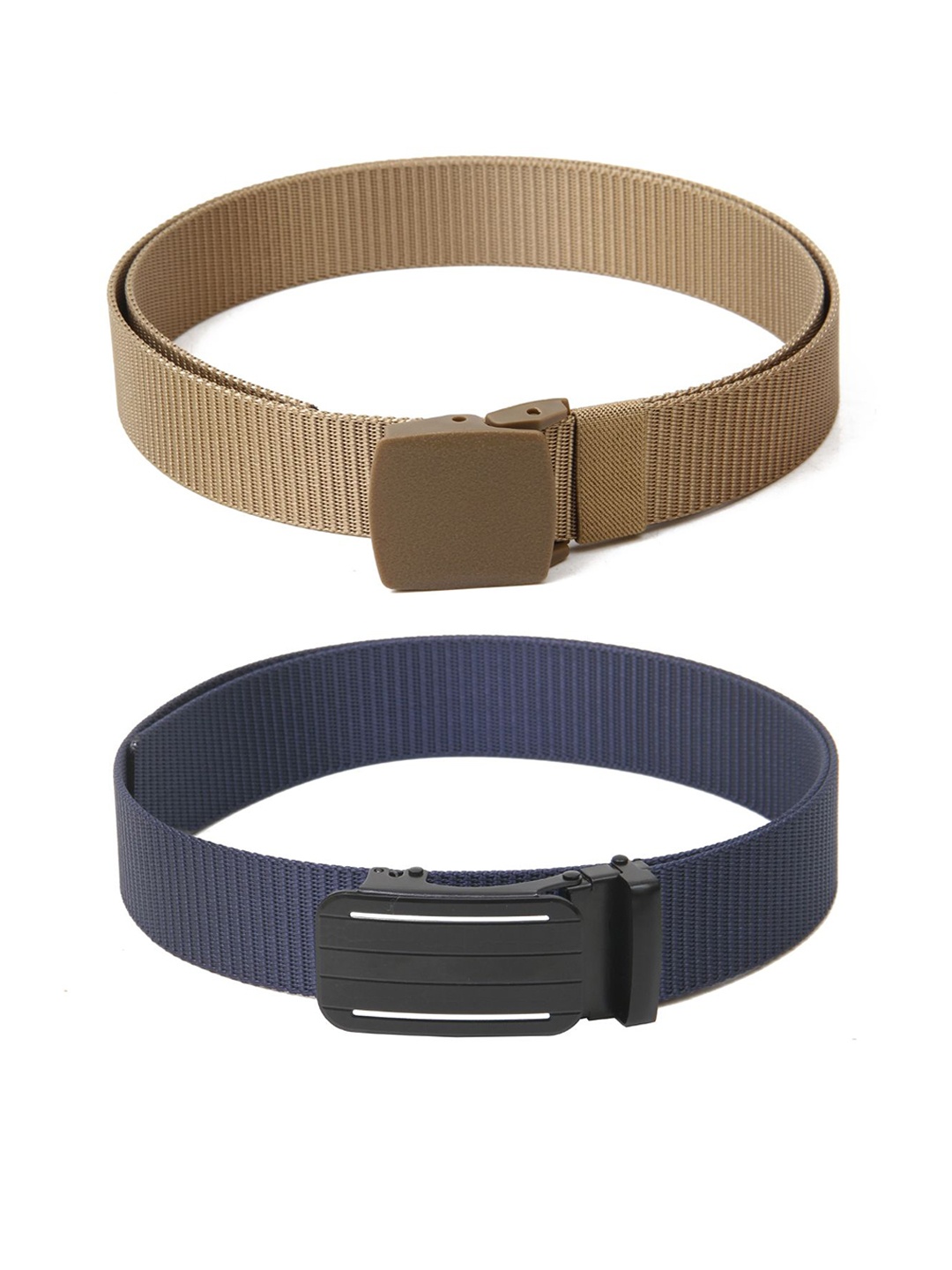 

Calvadoss Girls Set of 2 Textured Belts, Beige