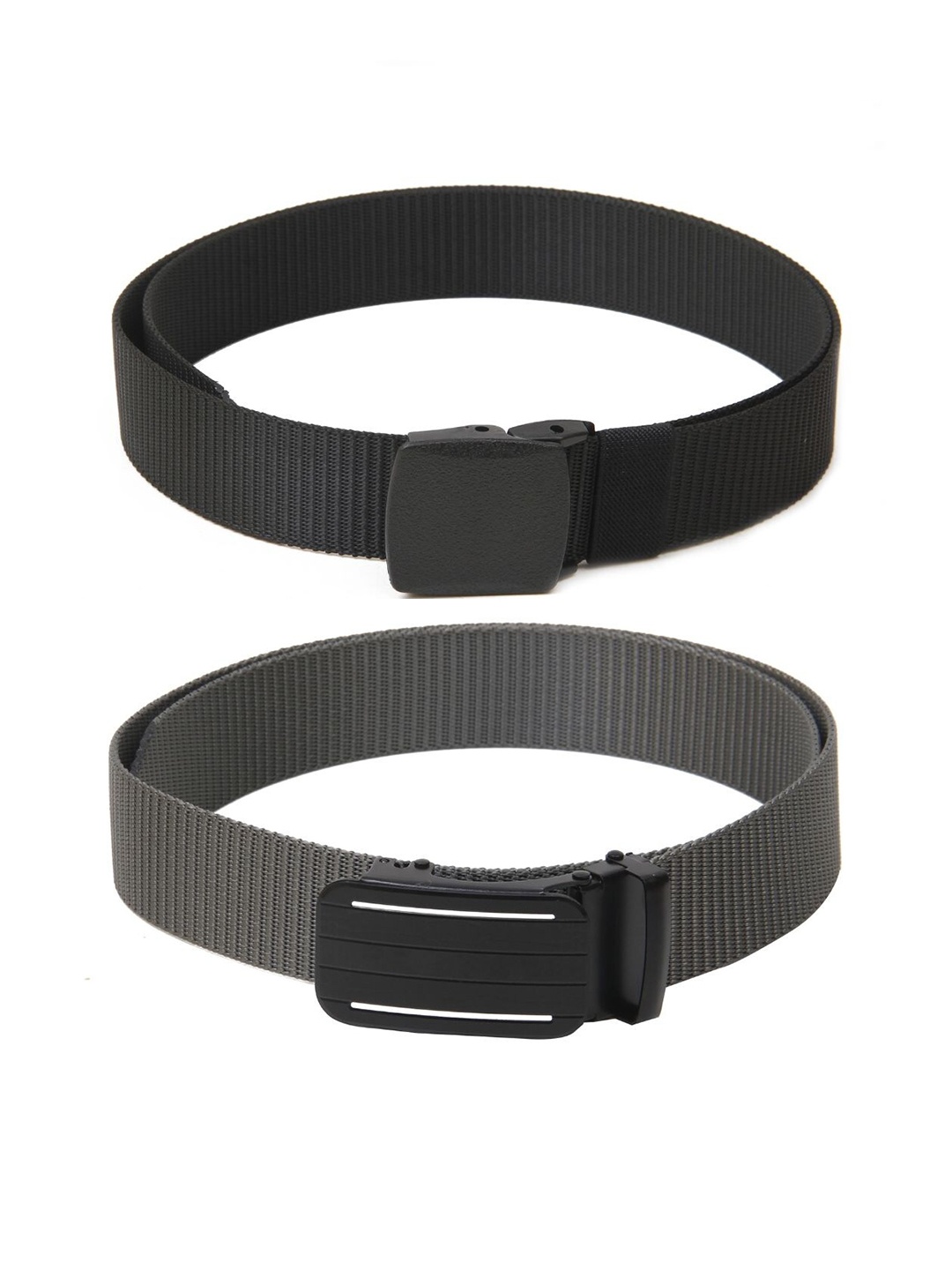 

Calvadoss Girls Set Of 2 Textured Wide Belt, Black