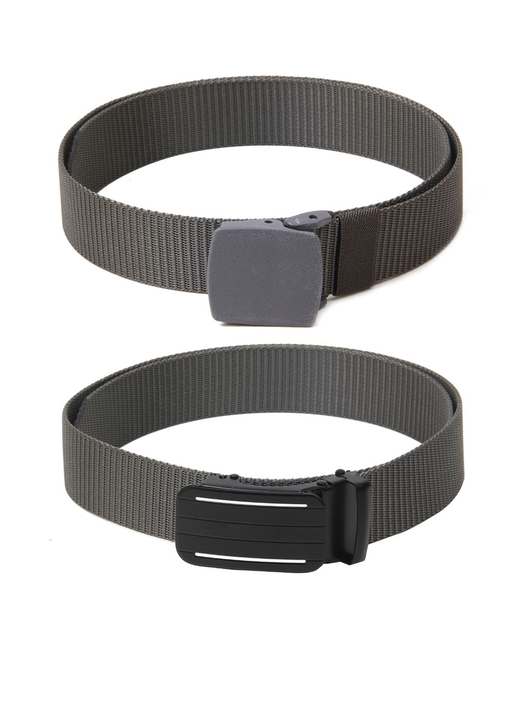 

Calvadoss Girls Set of 2 Textured Belts, Grey