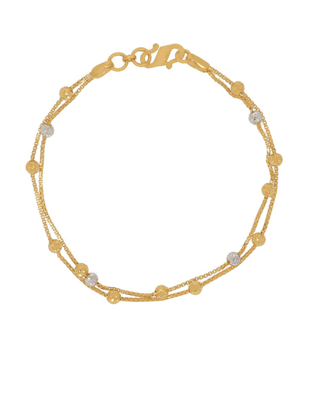

BHIMA 22KT Gold Water Ball-Charm Bracelet, Yellow