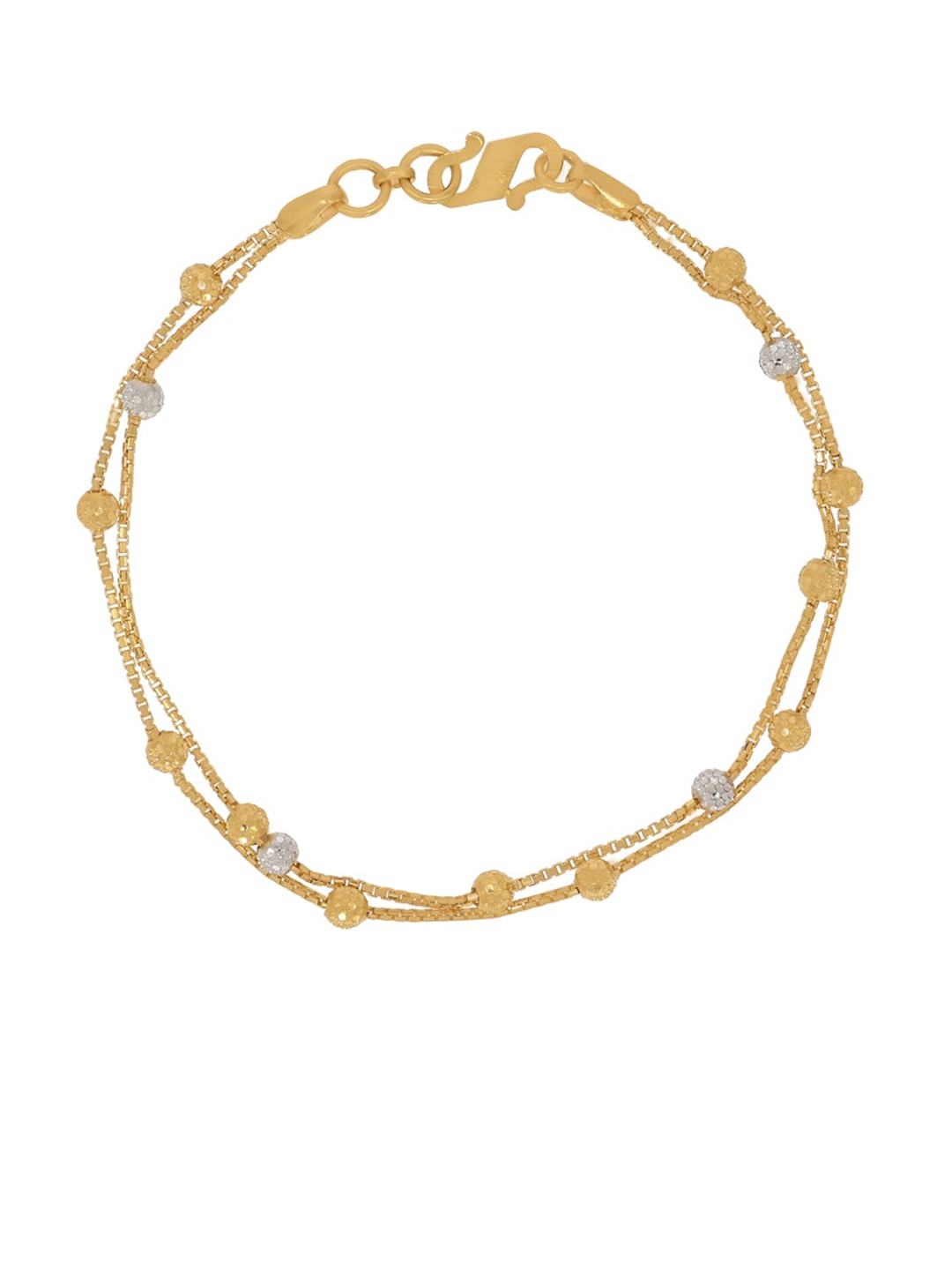 

BHIMA 22KT Gold Water Ball-Charm Bracelet, Yellow