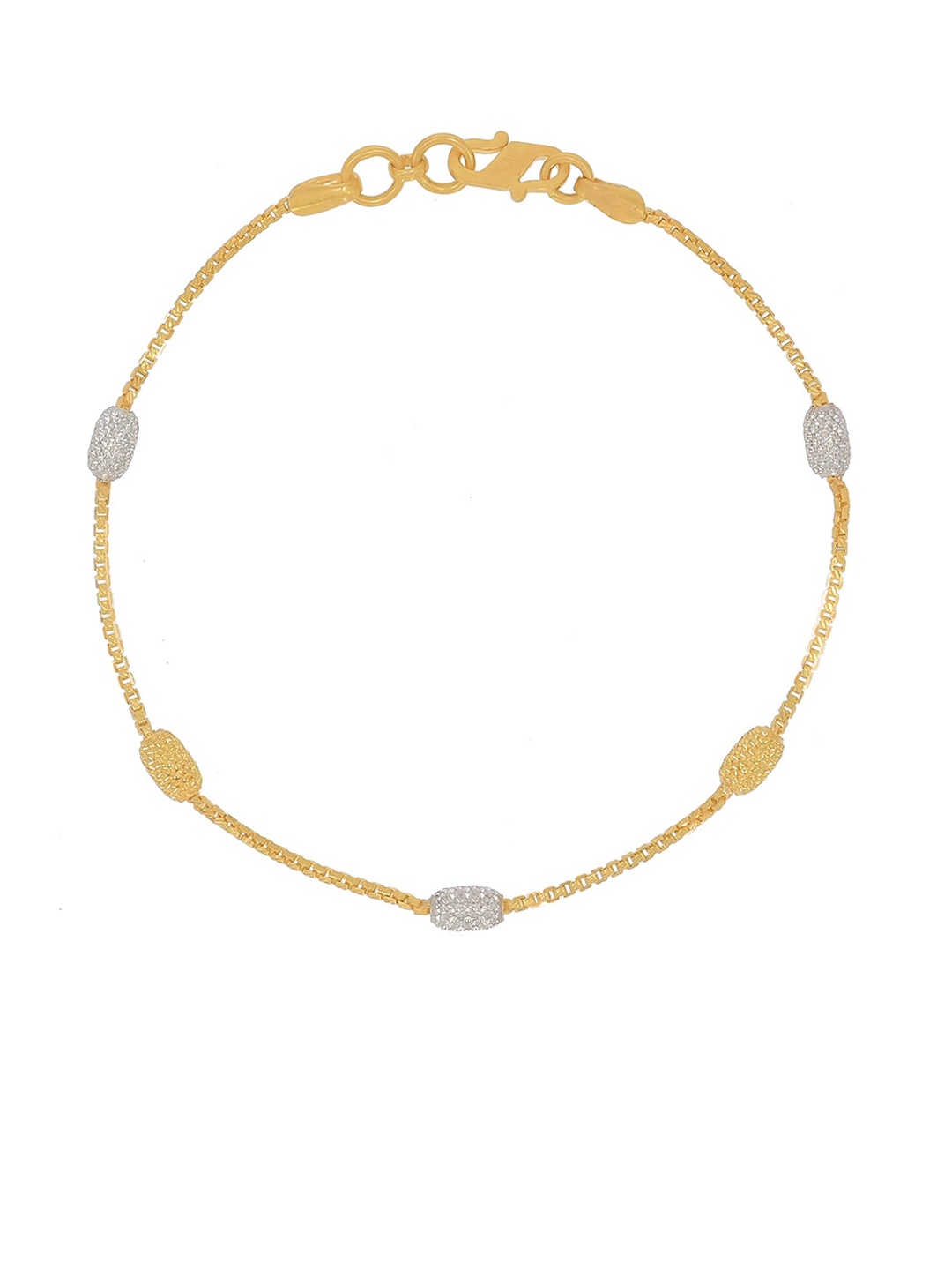 

BHIMA 22KT Gold Ball-Charm Bracelet, Yellow