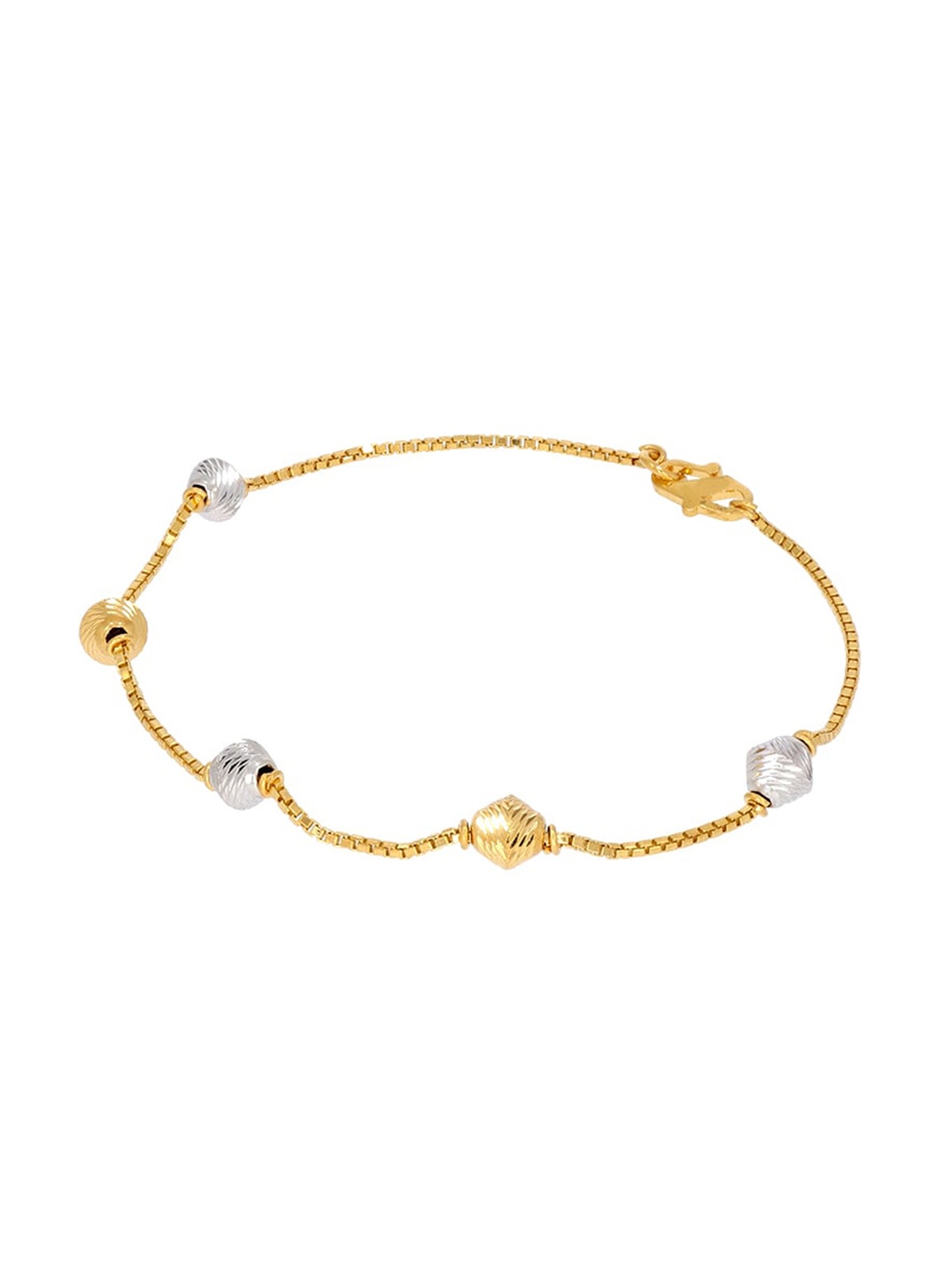 

BHIMA 22KT Gold Ball-Charm Bracelet-3.67g, Yellow