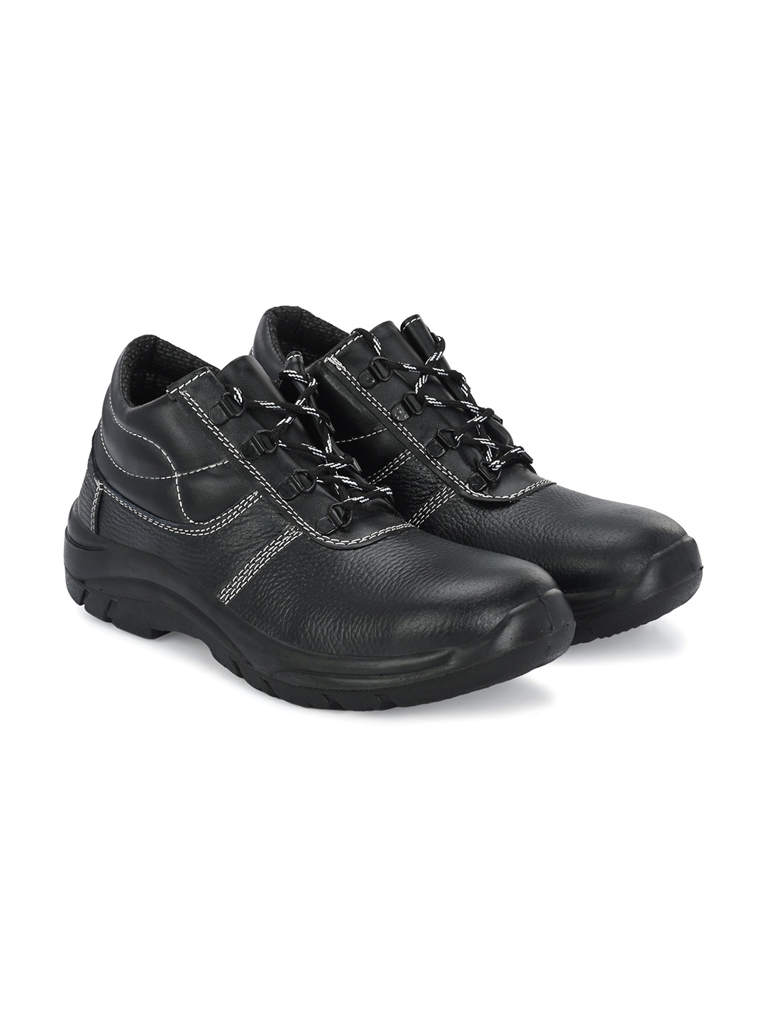 

Eego Italy Men Leather Hiking Boots, Black