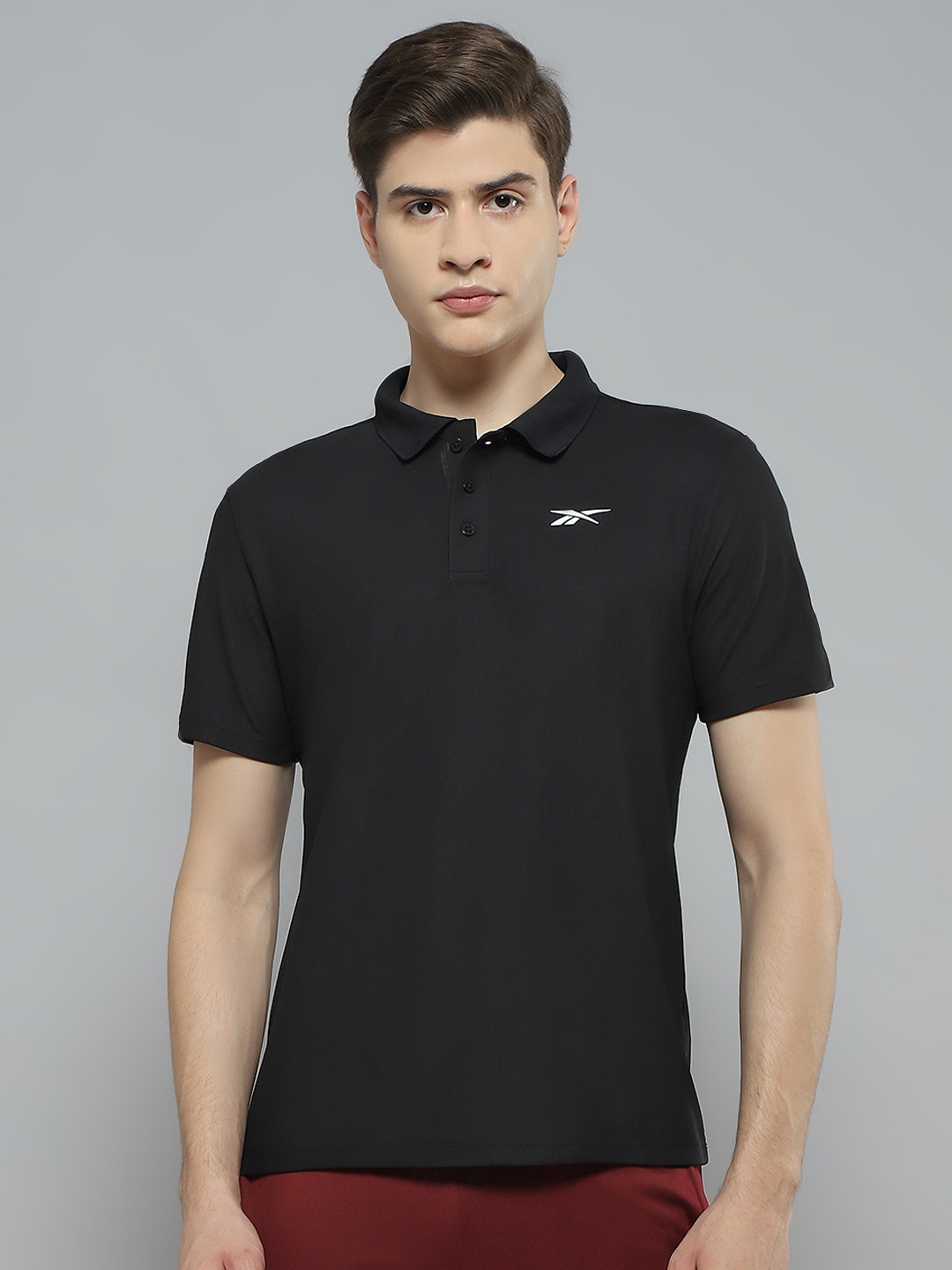 

Reebok Active Polo Collar Speedwick T-shirt, Black