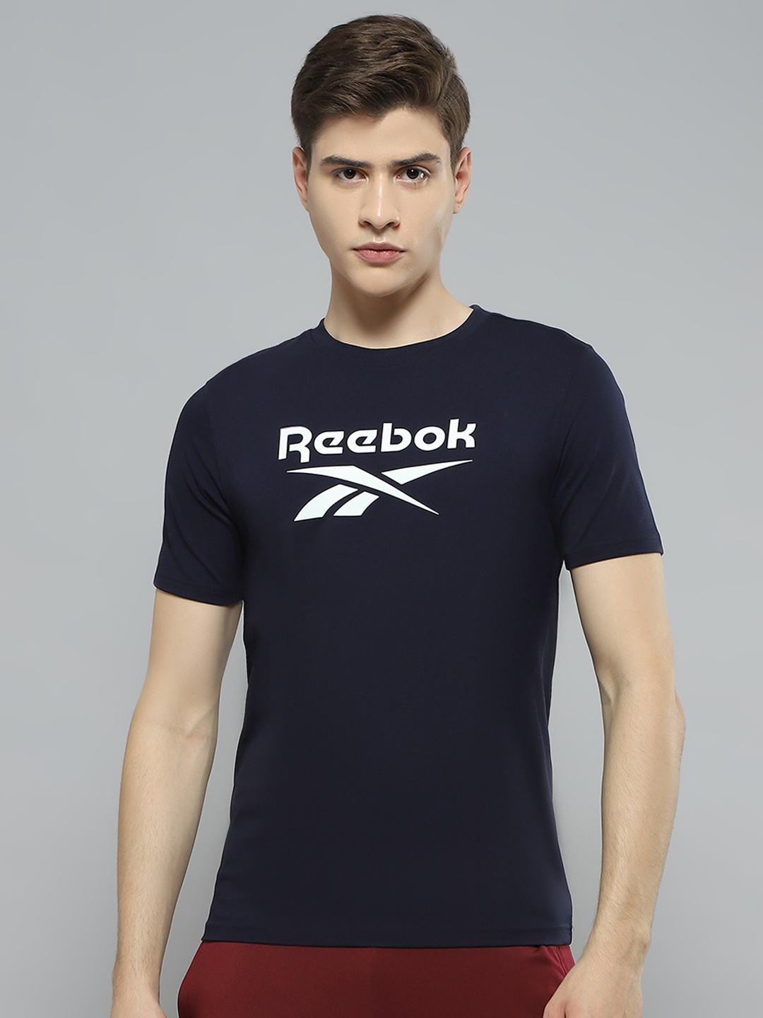 

Reebok Round Neck Live In Tee T-Shirt, Navy blue