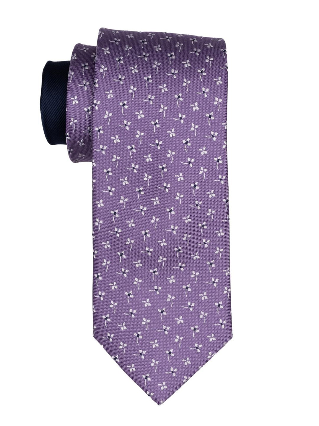 

The Tie Hub Men Printed Broad Tie, Purple