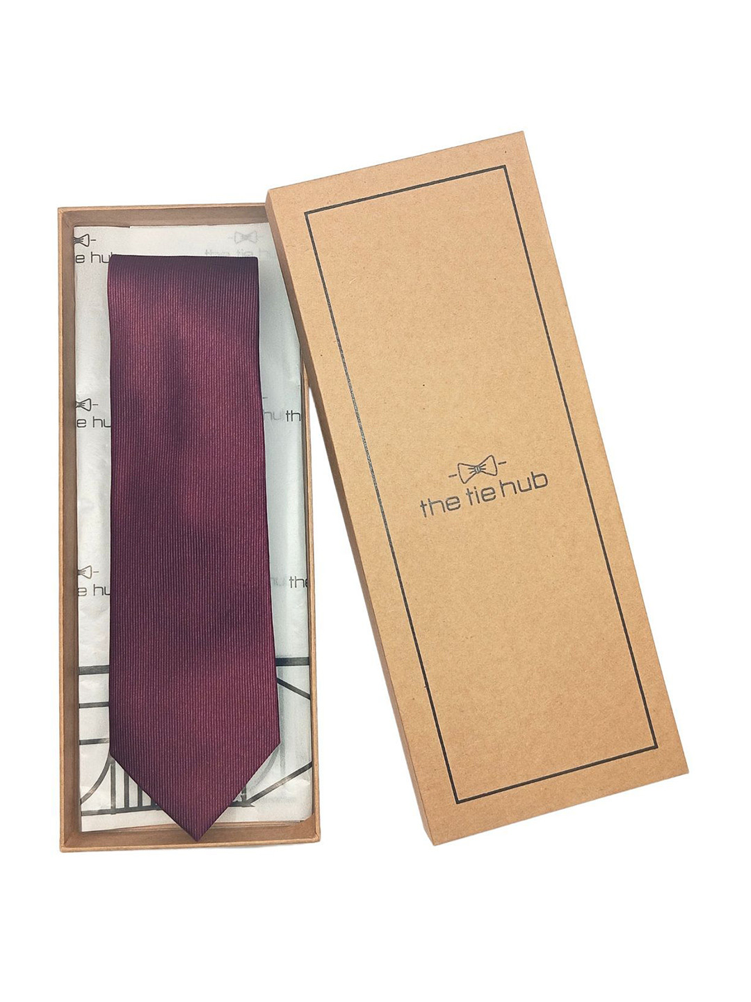 

The Tie Hub Men Bow Tie, Purple