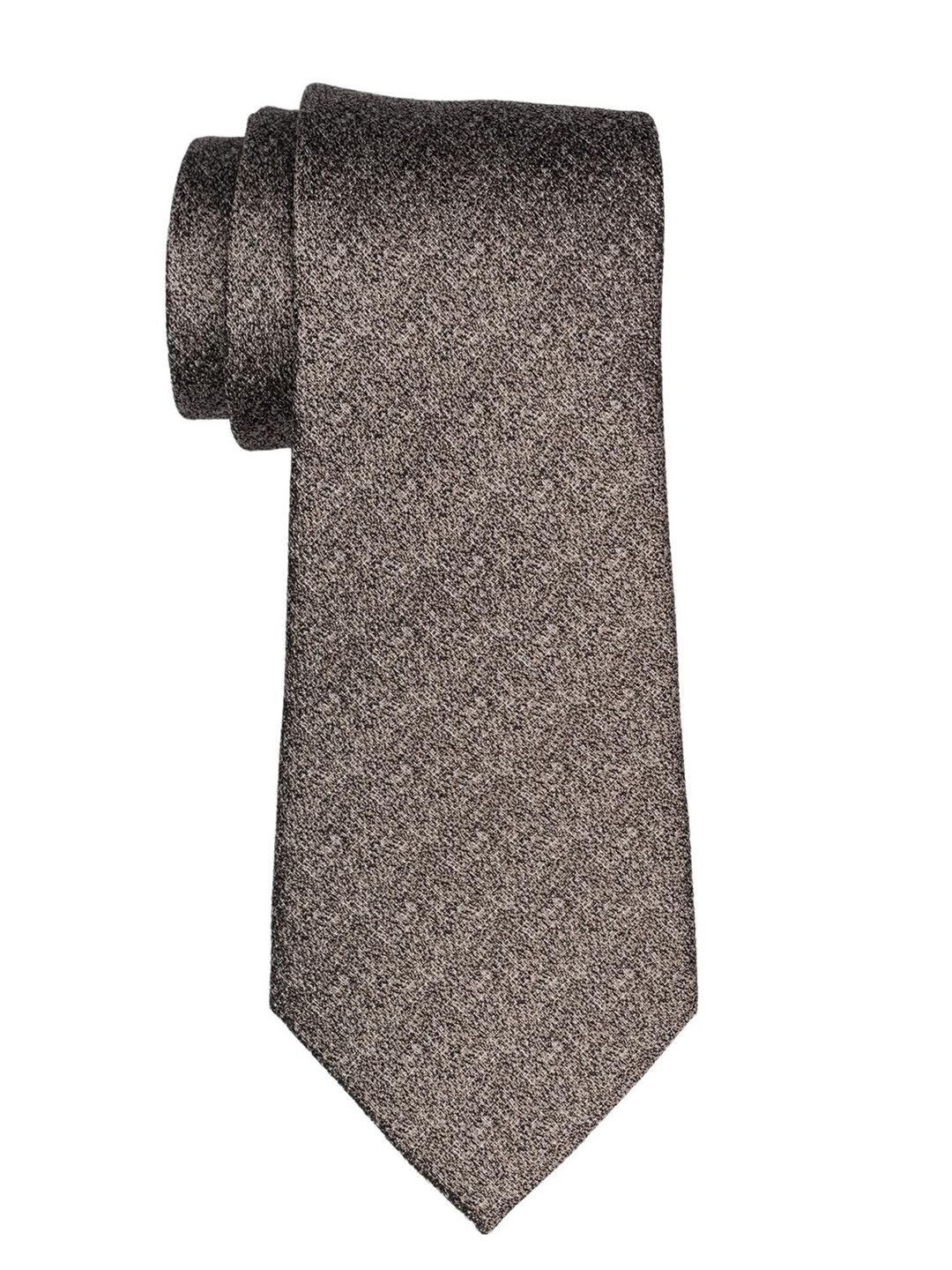 

The Tie Hub Men Printed Silk Broad Tie, Grey