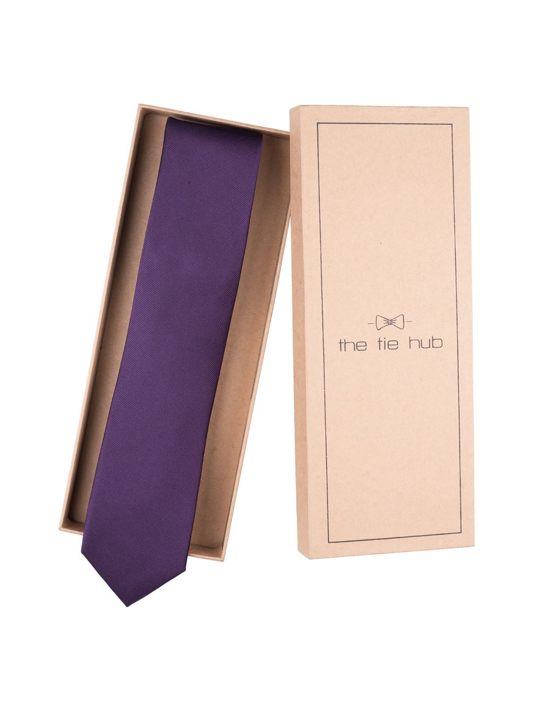 

The Tie Hub Men Broad Tie, Purple