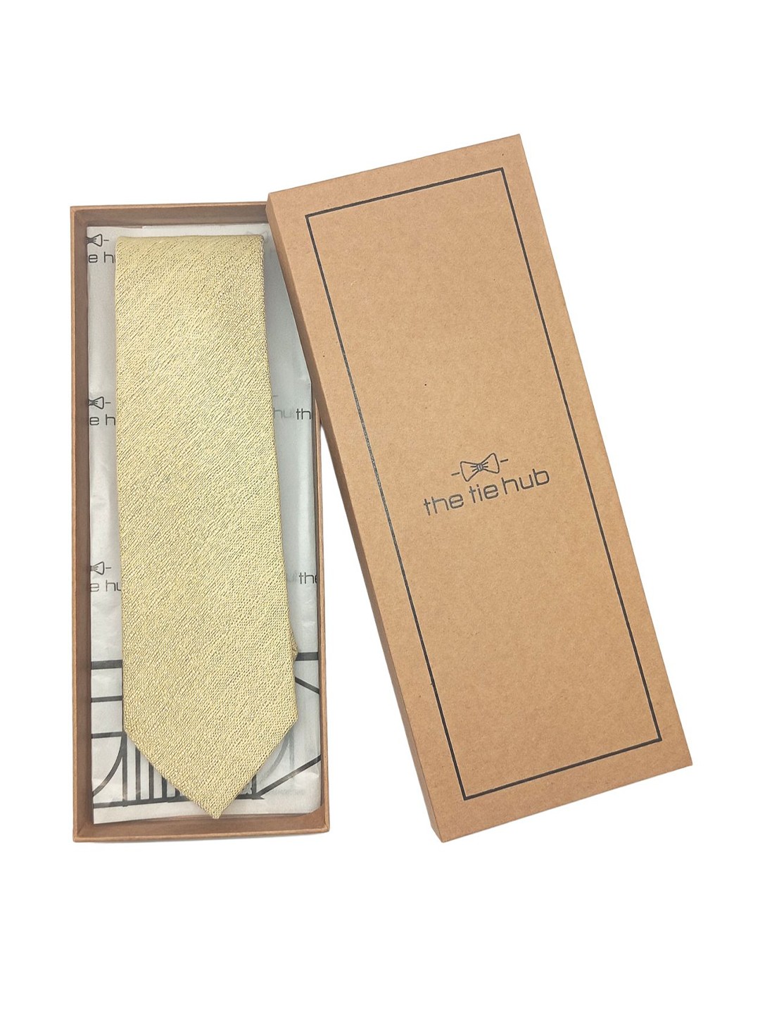 

The Tie Hub Men Bow Tie, Yellow