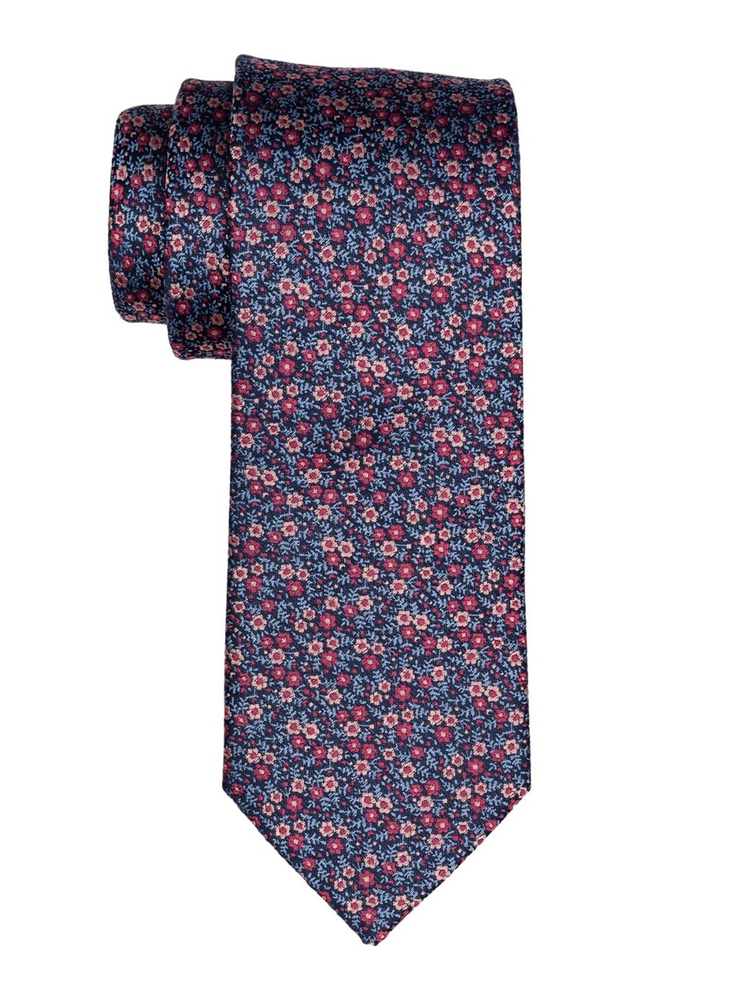 

The Tie Hub Men Printed Broad Tie, Blue