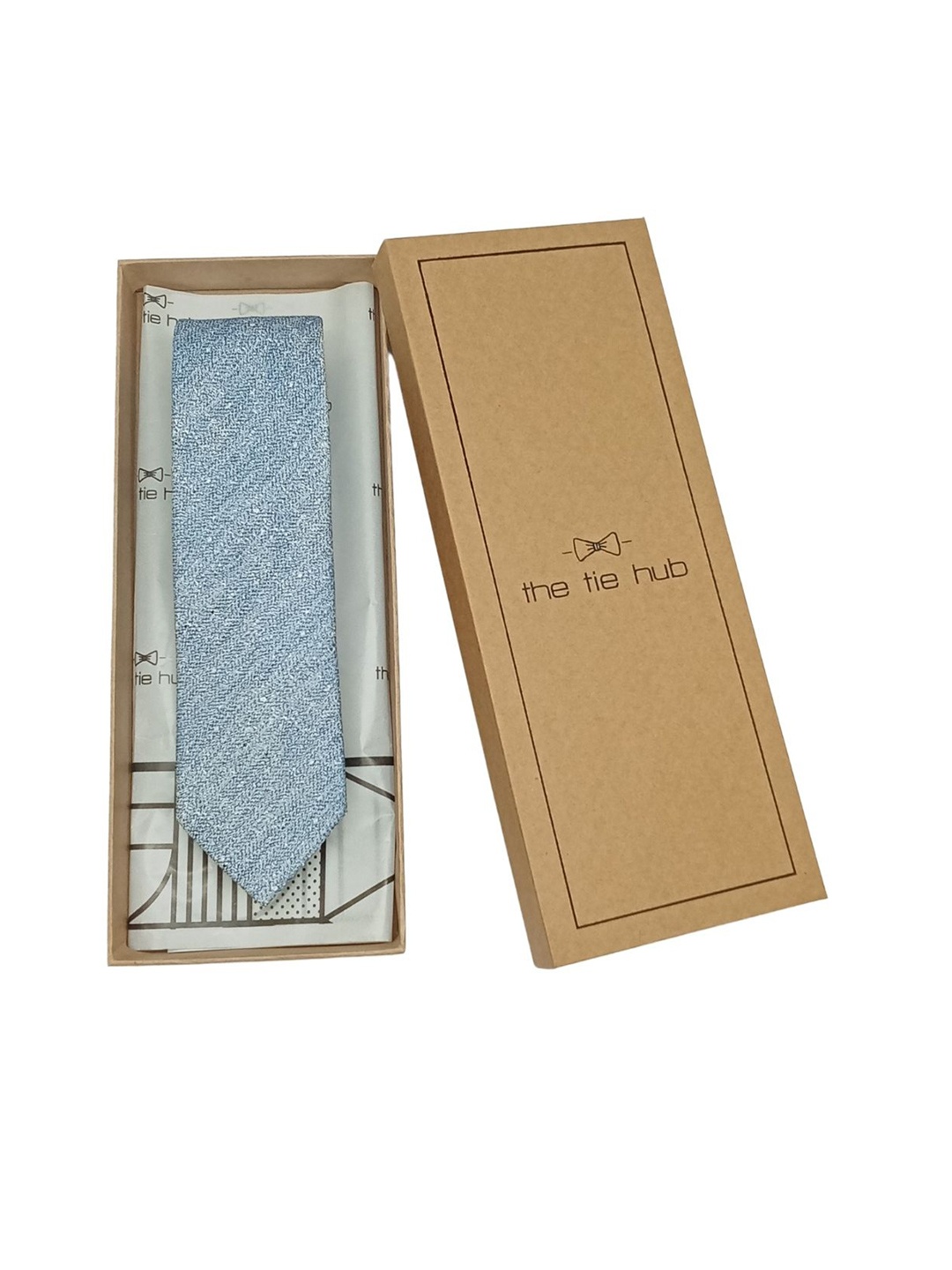 

The Tie Hub Men Broad Tie, Blue