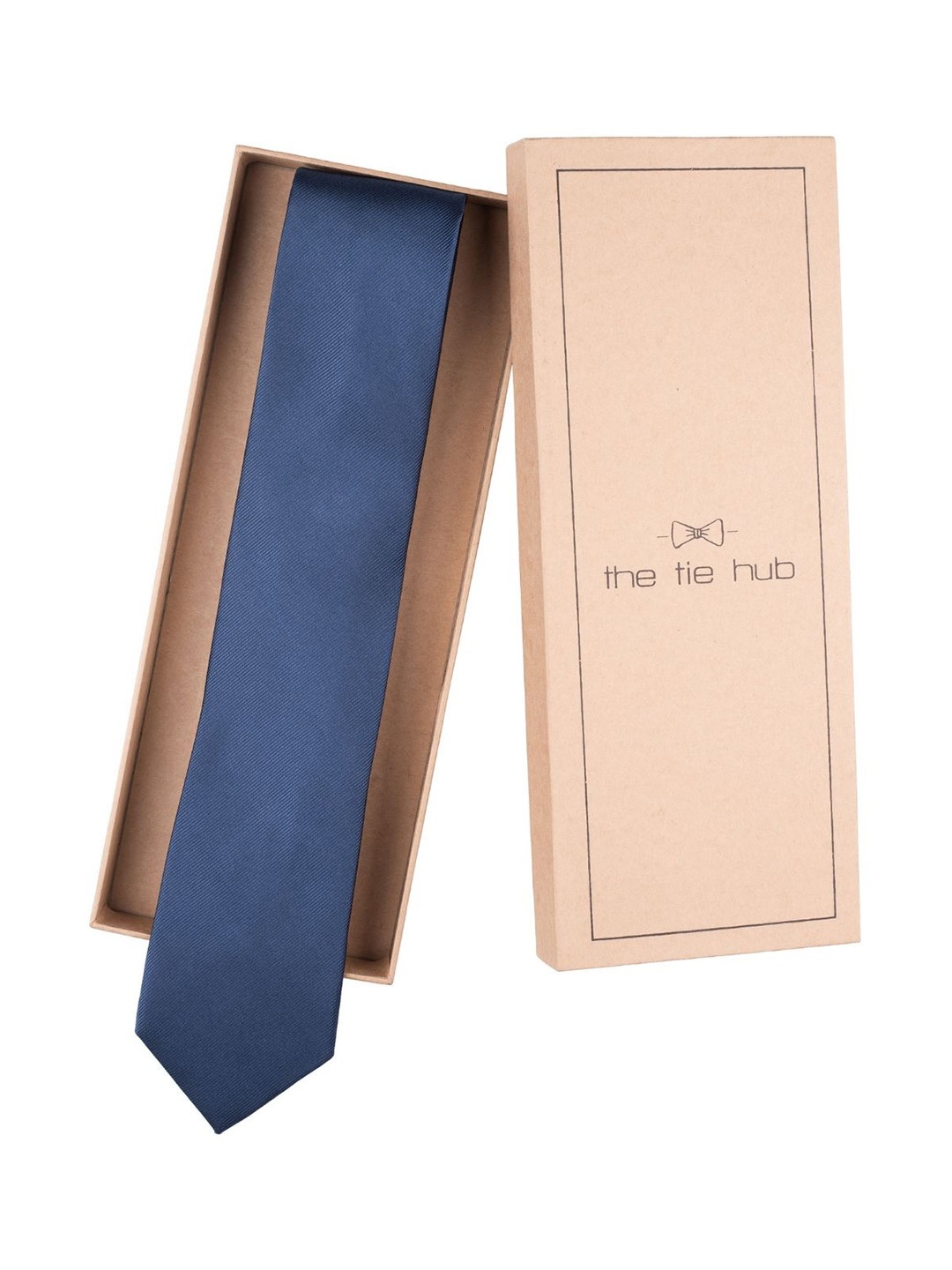 

The Tie Hub Men Broad Tie, Blue