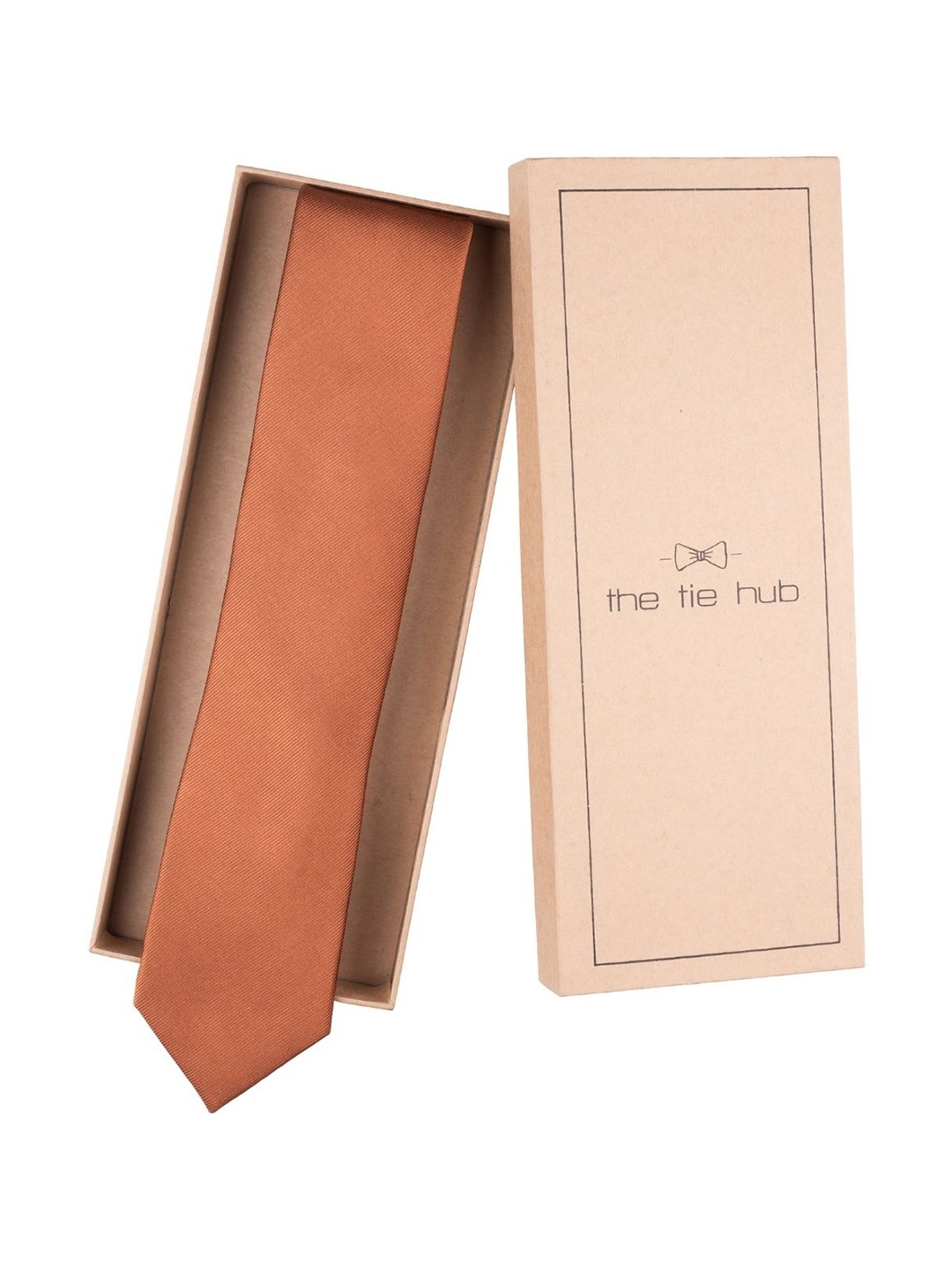 

The Tie Hub Men Broad Tie, Orange