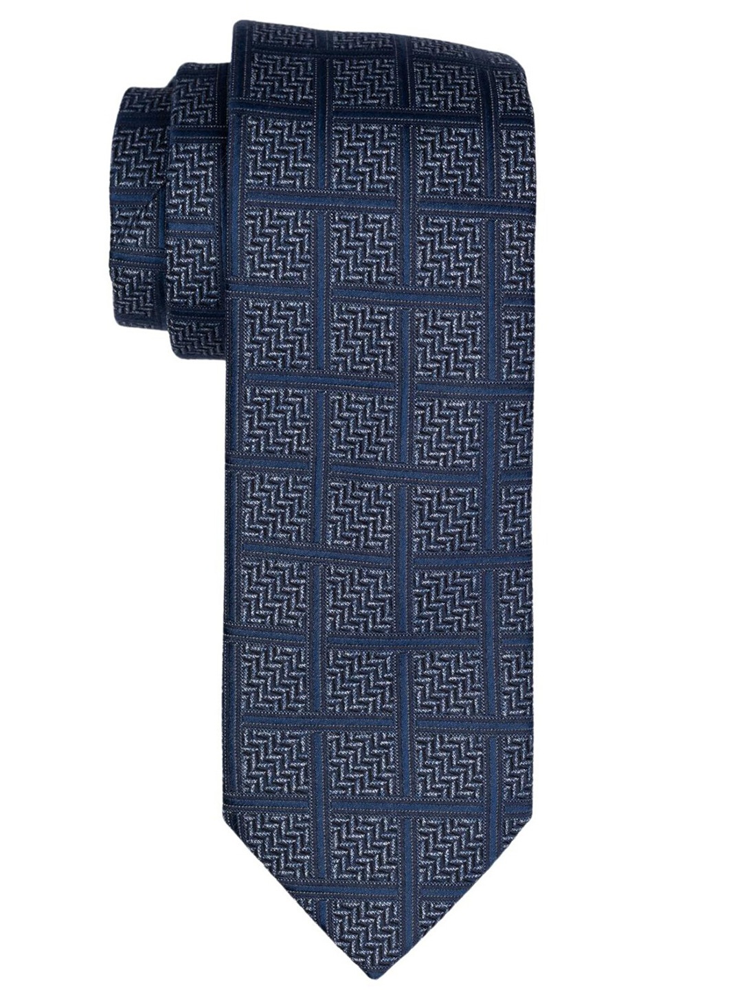 

The Tie Hub Men Checked Broad Tie, Blue