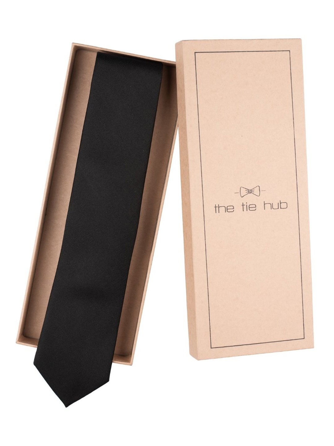 

The Tie Hub Men Broad Tie, Black