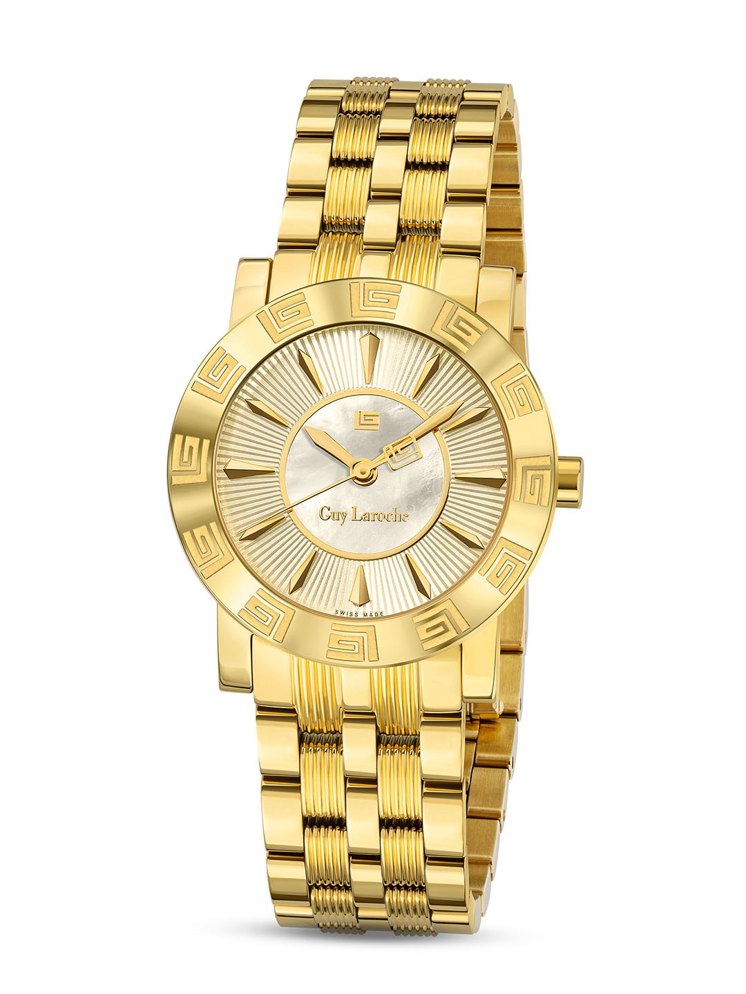 

Guy Laroche Women Stainless Steel Straps Analogue Swiss Made Watch GLWLG0000124, Gold