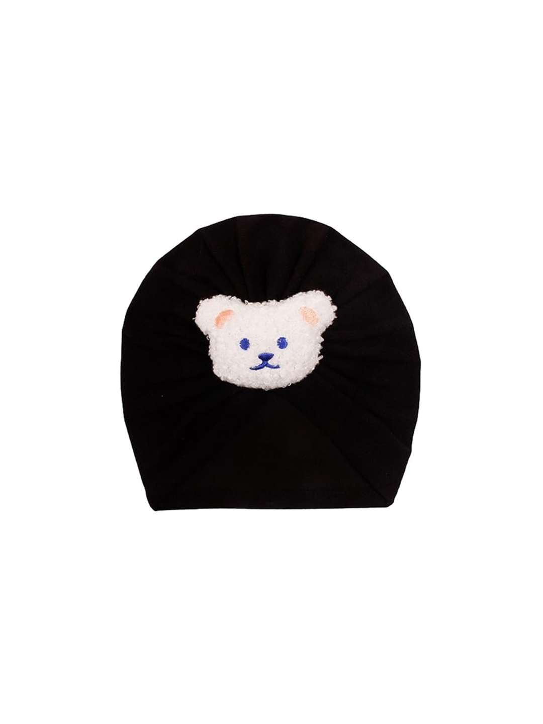 

Babymoon Infants Bear Self Design Beanie, Black