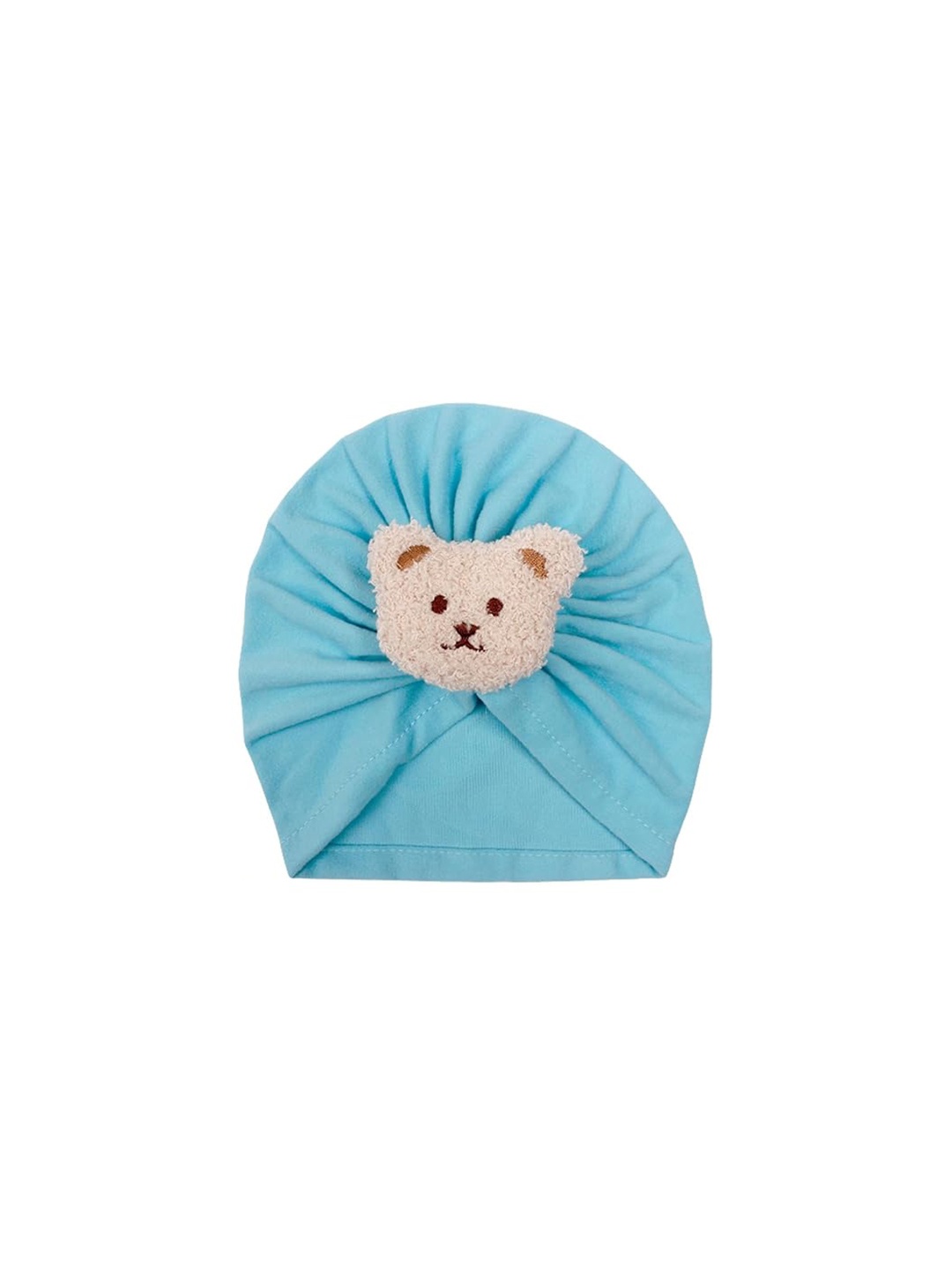 

Babymoon Infants Bear Self Design Beanie, Blue
