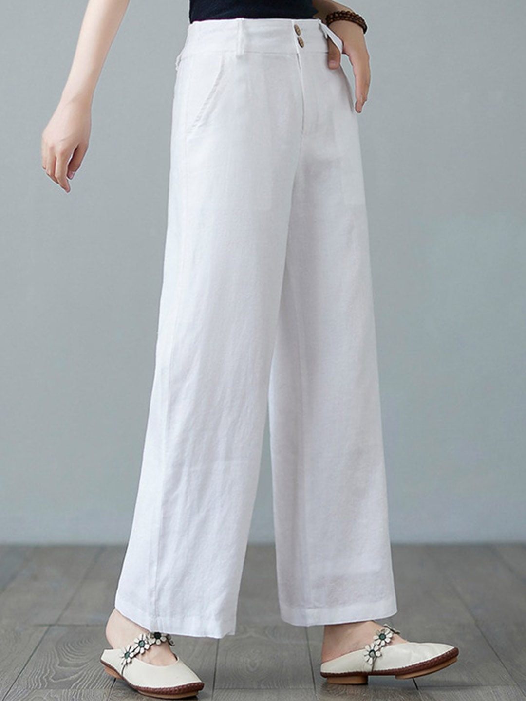 

StyleCast Women Trouser, White